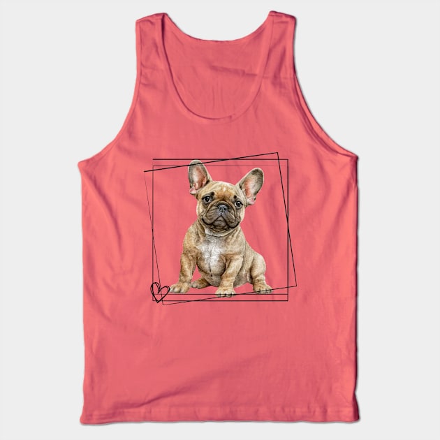 Love my French Bulldog Tank Top by ThePawPrintShoppe